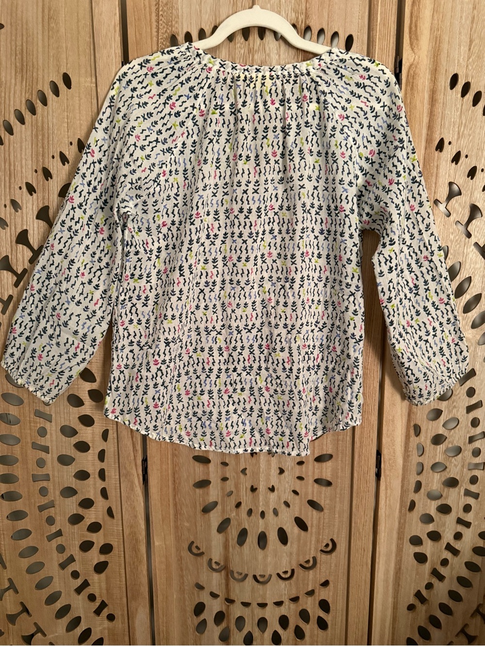 Roller Rabbit Flowy Printed Cotton Top Made In India - Picture 7 of 7